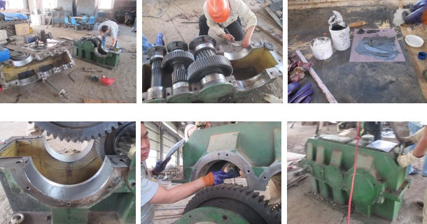 索雷现场修补轴承室磨损的工艺步骤