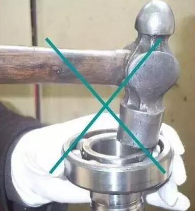 轴承的安装方式,以及错误安装示范