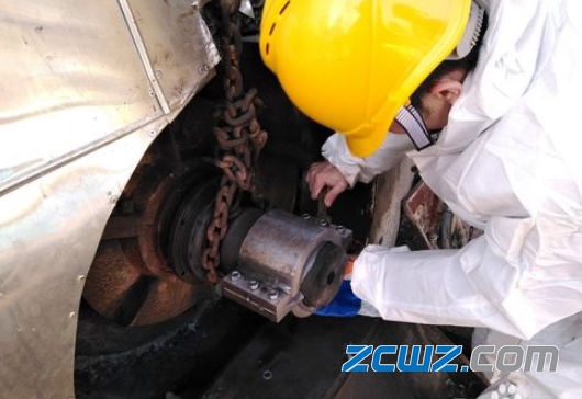 风机轴承位磨损修复步骤及方法