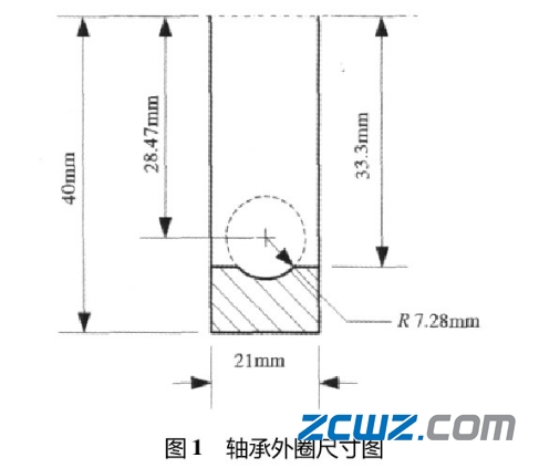 深沟球轴承外圈损坏前十阶模态对比