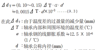滚动轴承的配合