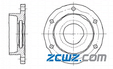 轴承端盖结构特点、作用及测量(立体图)