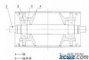矿用皮带机滚筒轴承损坏,不好拆卸图示方便快捷的拆卸方法