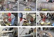 篦冷机托辊轴磨损修复案例展示
